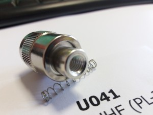 Коннектор штекер UHF (папа) накручивающийся на кабель RG-58/U (аналог U-113F), 50 Ом, 10 шт