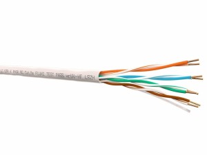 Кабель LC UTP4 cat.5е, одножильный, Cu, Проходит Fluke тест, нг(А)-HF LSZH, серый 30м