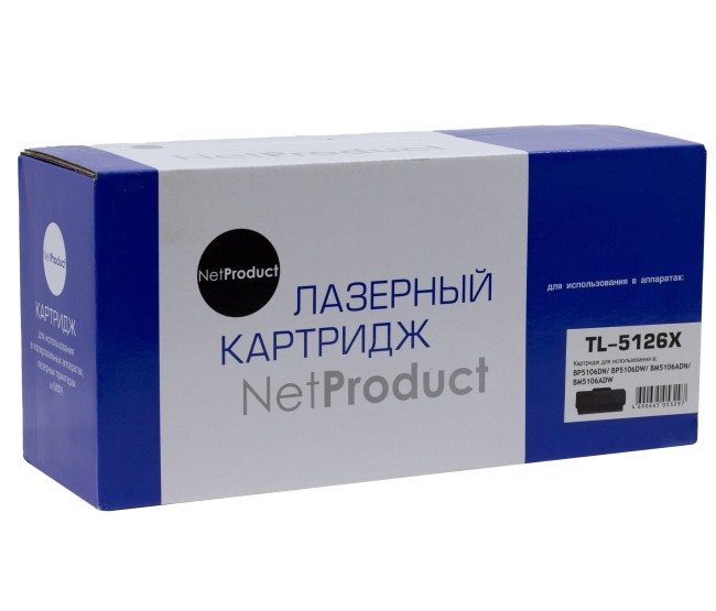 Тонер-картридж NetProduct (N-TL-5126X) для Pantum BP5106DN/BP5106DW/BM5106ADN/BM5106ADW, 15K Тонер-картридж NetProduct (N-TL-5126X) для Pantum BP5106DN/BP5106DW/BM5106ADN/BM5106ADW, 15K