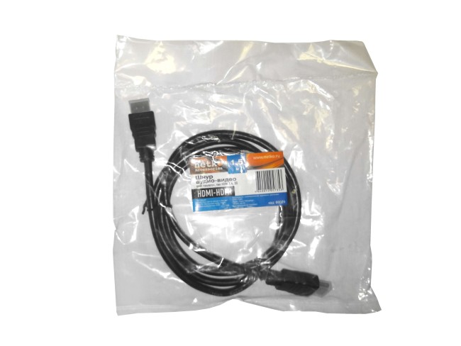 Шнур аудио-видео HDMI-HDMI (1.4, 3D) цвет: золото (1,5м), NETKO Optima Шнур аудио-видео HDMI-HDMI (1.4, 3D) цвет: золото (1,5м), NETKO Optima