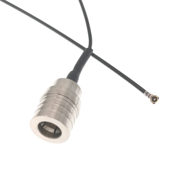 Адаптер для модема (пигтейл) IPEX4(MHF4)-QMA(male) кабель RF1.13 15см. комплект 10 шт