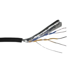 Кабель Skynet Light FTP2 cat.5е, одножильный, Cu, для наружных работ, черный 305м