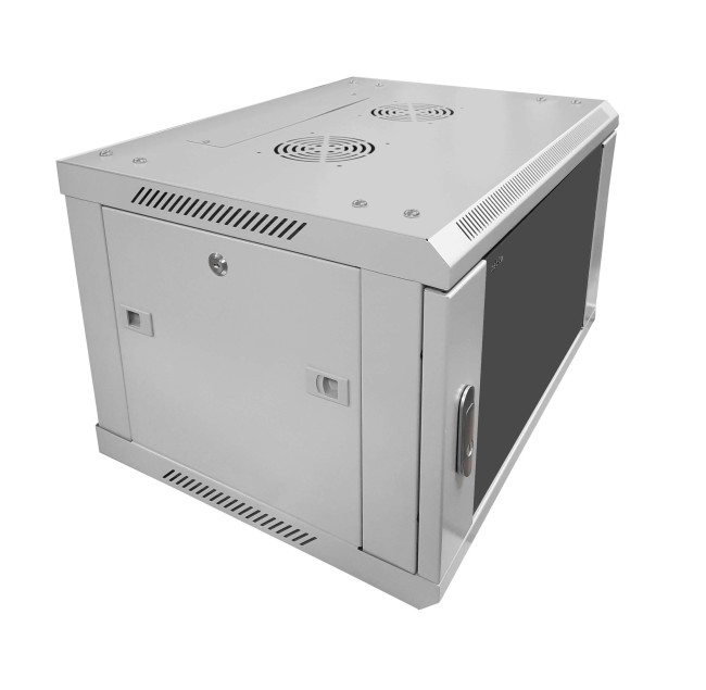 Шкаф настенный 9U серия WMA (Wall Maestro) (600х450х500), передняя дверь стекло, разборный, серый Netko А Шкаф настенный 9U серия WMA (Wall Maestro) (600х450х500), передняя дверь стекло, разборный, серый Netko А