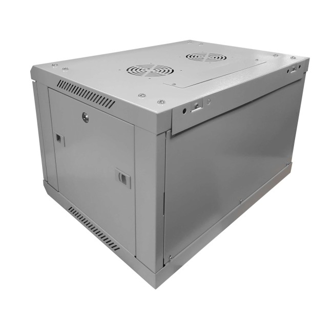 Шкаф настенный 6U серия WMA (Wall Maestro) (600х450х370), разборный, передняя стеклянная дверь, серый Netko А Шкаф настенный 6U серия WMA (Wall Maestro) (600х450х370), разборный, передняя стеклянная дверь, серый Netko А