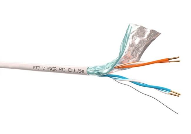 Кабель FTP2 cat.5е, одножильный, экранированный, Cu, серый, NETKO Optima Silver 200м Кабель FTP2 cat.5е, одножильный, экранированный, Cu, серый, NETKO Optima Silver 200м