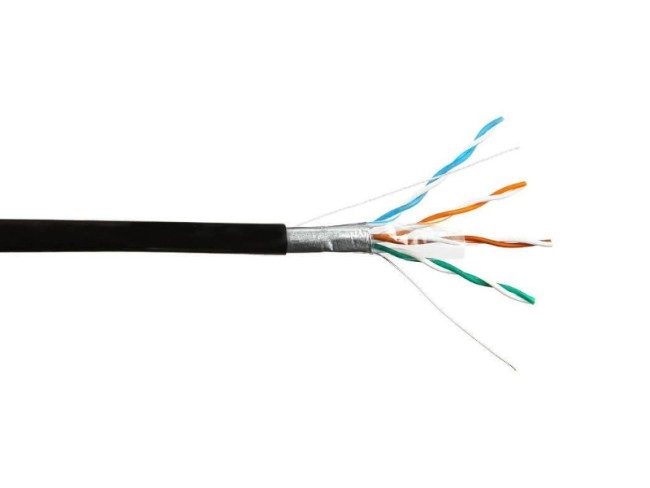 Кабель Skynet Standard FTP4 cat.5е, одножильный, Cu, Проходит Fluke тест, для наружных работ, черный 150м Кабель Skynet Standard FTP4 cat.5е, одножильный, Cu, Проходит Fluke тест, для наружных работ, черный 150м