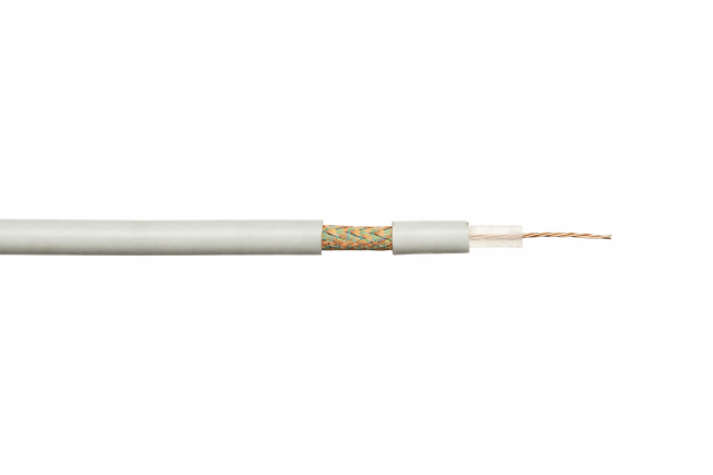 Кабель коаксиальный RG-59 MICRO MIL17, 75 Ом, Cu, белый, 50 м