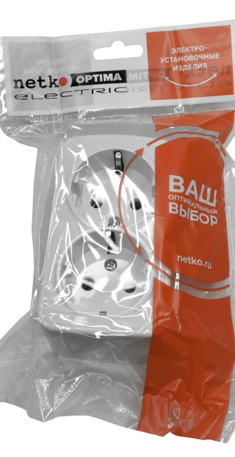 Розетка накладная двойная с заземлением, 16A, пластик, IP20, цвет белый NETKO Optima Electric 10 шт Розетка накладная двойная с заземлением, 16A, пластик, IP20, цвет белый NETKO Optima Electric 10 шт