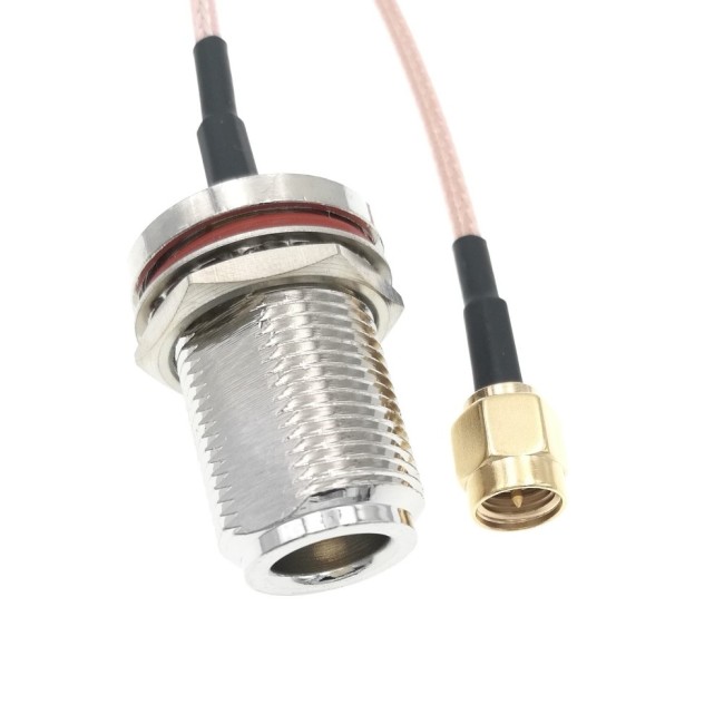 Адаптер для модема (пигтейл) SMA(male)-N(female)тип2 кабель RG316 25см. комплект 10 шт