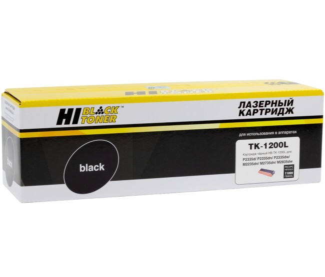 Тонер-картридж Hi-Black (HB-TK-1200L) для Kyocera Ecosys M2235/2735/2835/P2335, 11K (увелич. ресурс) Тонер-картридж Hi-Black (HB-TK-1200L) для Kyocera Ecosys M2235/2735/2835/P2335, 11K (увелич. ресурс)