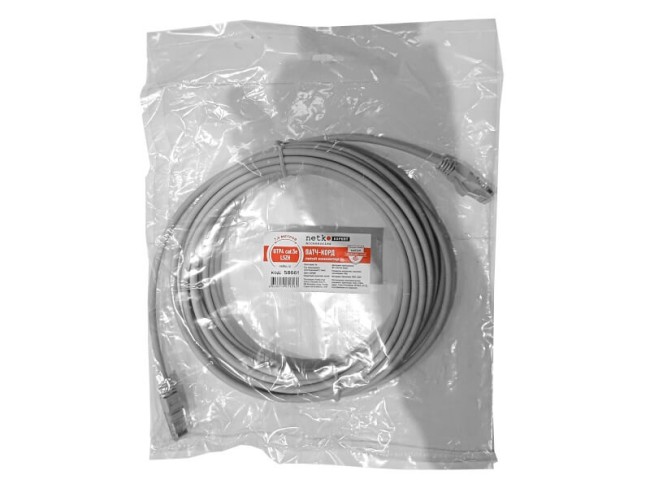 Патч-корд UTP4 cat.5e, литой коннектор, серый, LSZH, NETKO Expert CKC Патч-корд UTP4 cat.5e, литой коннектор, серый, LSZH, NETKO Expert CKC
