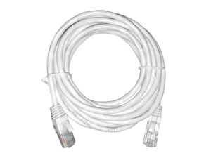 Патч-корд UTP4 cat 5e, ВС, LSZH, белый, литой коннектор NETKO Optima 10 шт