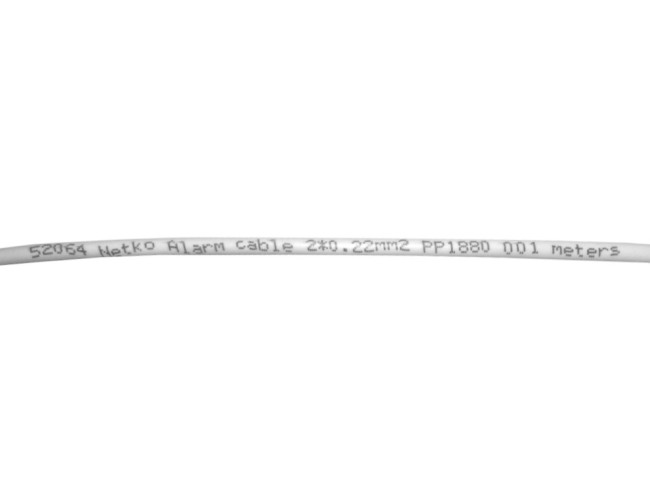 Кабель сигнальный, экранированный 2*0.22мм2 (7*0.2мм) 20м, алюминий, пластиковая катушка, белый NETKO Optima Кабель сигнальный, экранированный 2*0.22мм2 (7*0.2мм) 20м, алюминий, пластиковая катушка, белый NETKO Optima