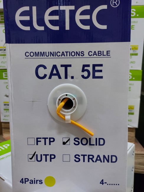 Кабель UTP 5E Eletec 4x2xAWG24 LSZH эконом, CCA(медь 30%) 5 м
