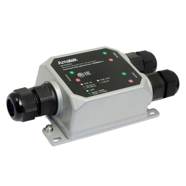 AN-PEGX2 - уличный PoE удлинитель Ethernet на 2 выхода, 1000 Мбит/с AN-PEGX2 - уличный PoE удлинитель Ethernet на 2 выхода, 1000 Мбит/с