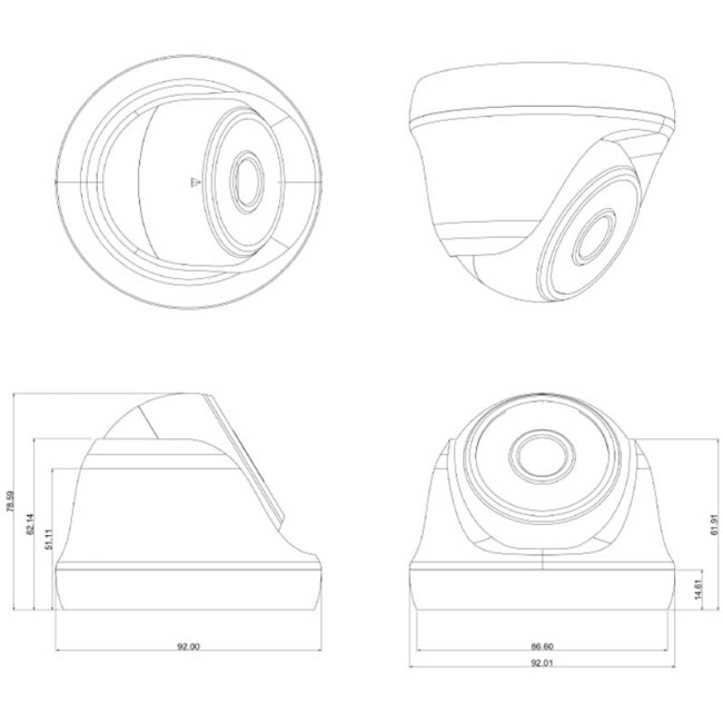 HN-MHD500D (3.6) MHD видеокамера 5Mp Hunter