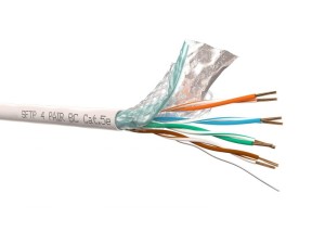 Кабель SFTP4 cat.5е, одножильный, экранированный + оплетка, Cu, NETKO Optima 10м Кабель SFTP4 cat.5е, одножильный, экранированный + оплетка, Cu, NETKO Optima 10м