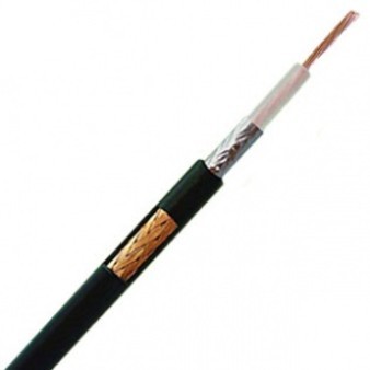 Кабель коаксиальный RG-58 C/U MIL17 50 Ом, экран 112%, черный, 40 м