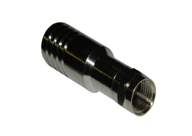 Штекер F (гайка) на RG-11 (медь), с фиксированным пином, для обжимного инструмента/50 шт, NETKO Optima 10 шт