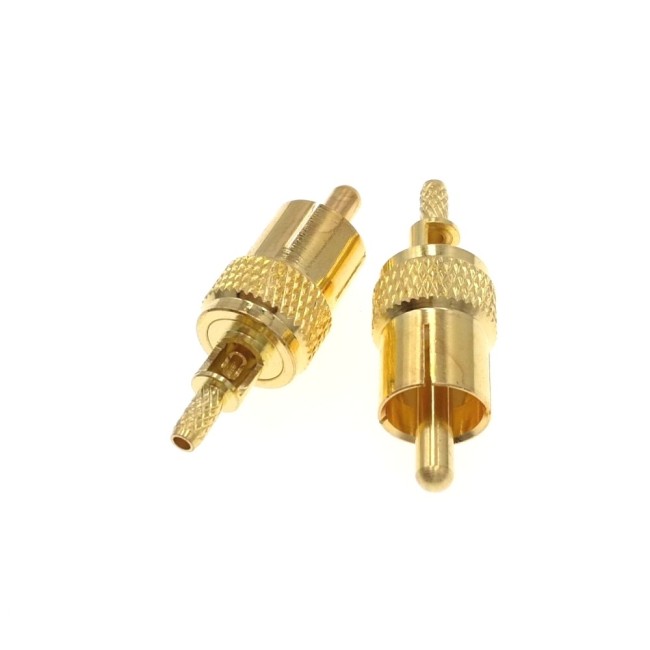 ВЧ-разъём RCA(male) обжимной под кабель RG-316 комплект 10 шт