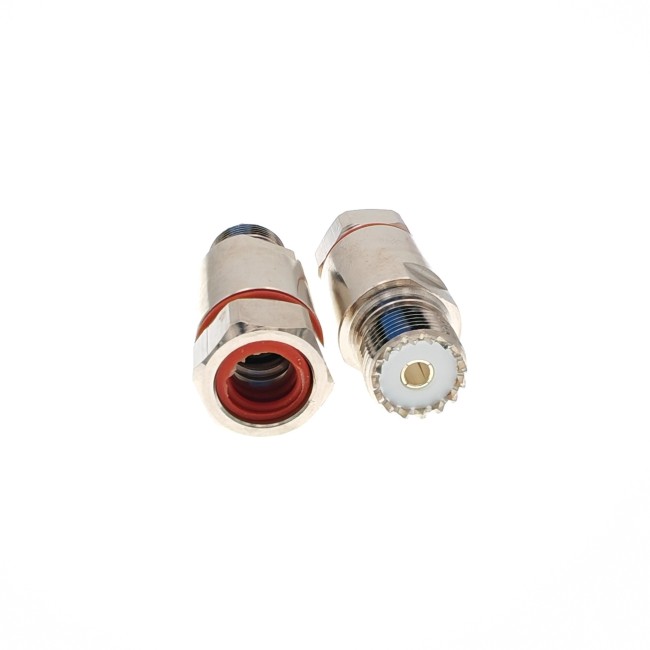 ВЧ-разъём UHF(female) SO239 прижимной под кабель 1/2 комплект 10 шт