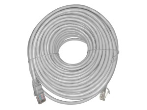 Патч-корд UTP4 cat 5e, ВС, LSZH, серый, литой коннектор NETKO Optima