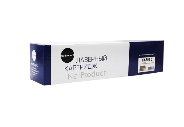 Тонер-картридж NetProduct (N-TK-895C) для Kyocera FS-C8025MFP/8020MFP, C, 6K Тонер-картридж NetProduct (N-TK-895C) для Kyocera FS-C8025MFP/8020MFP, C, 6K