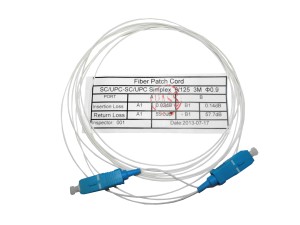 Пигтейл двухсторонний (оптический шнур) SC-SC/UPC SM buffer 0.9 мм 9/125, 10 шт