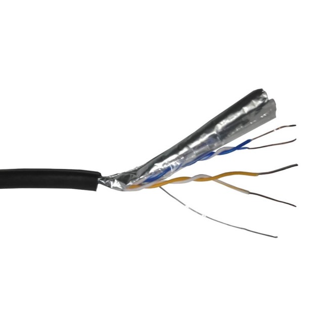 Кабель Skynet Light FTP2 cat.5е, одножильный, Cu, для наружных работ, черный 150м Кабель Skynet Light FTP2 cat.5е, одножильный, Cu, для наружных работ, черный 150м