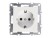 Розетка в рамку с заземлением, 16А, пластик, IP20, цвет белый NETKO Optima Electric Розетка в рамку с заземлением, 16А, пластик, IP20, цвет белый NETKO Optima Electric