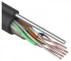 Кабель UTP 5E Eletec 4x2xAWG24, наружный с тросом,, медь 50 м