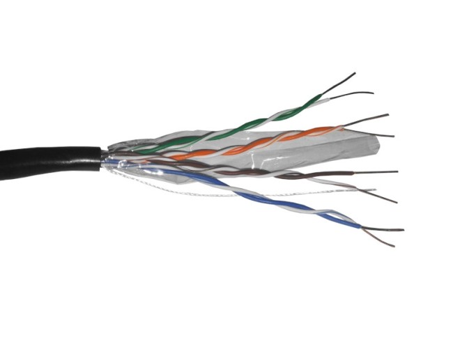 Кабель UTP4 cat.5e, одножильный, CCA, для наружных работ, черный NETKO Optima Gold 50м Кабель UTP4 cat.5e, одножильный, CCA, для наружных работ, черный NETKO Optima Gold 50м