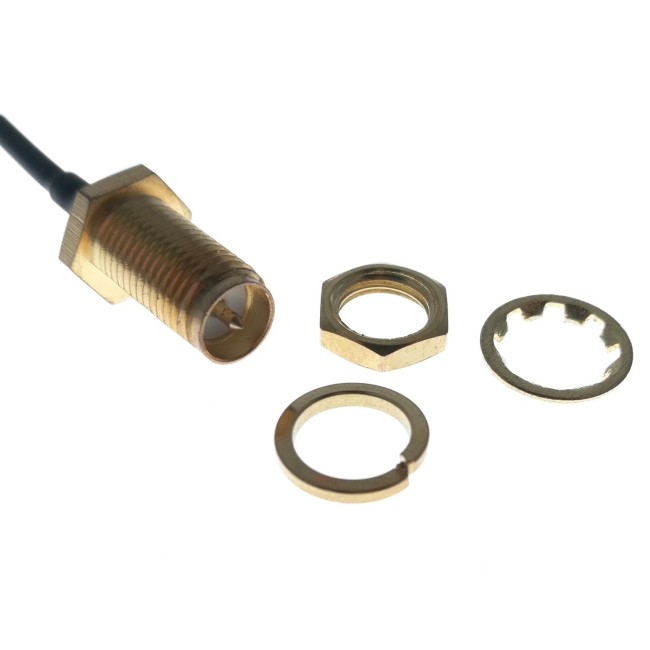 Адаптер для модема (пигтейл) IPEX4(MHF4)-RP-SMA(female) кабель RF0,81 15см. комплект 5 шт