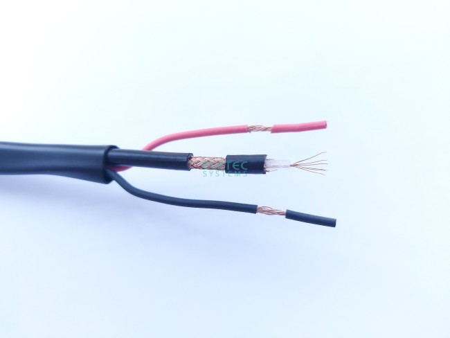 Кабель комбинированный RG-59 MICRO+2x0.75 мм2 75 Ом, outdoor, 100 м