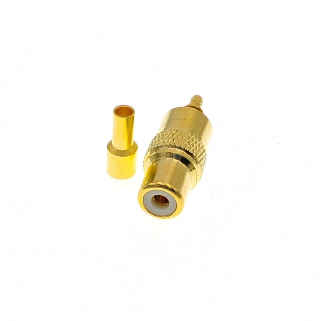 ВЧ-разъём RCA(female) обжимной под кабель RG-316 комплект 10 шт