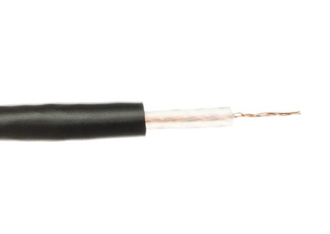 Кабель коаксиальный RG-59 MICRO MIL17, 75 Ом, Cu, черный, 50 м