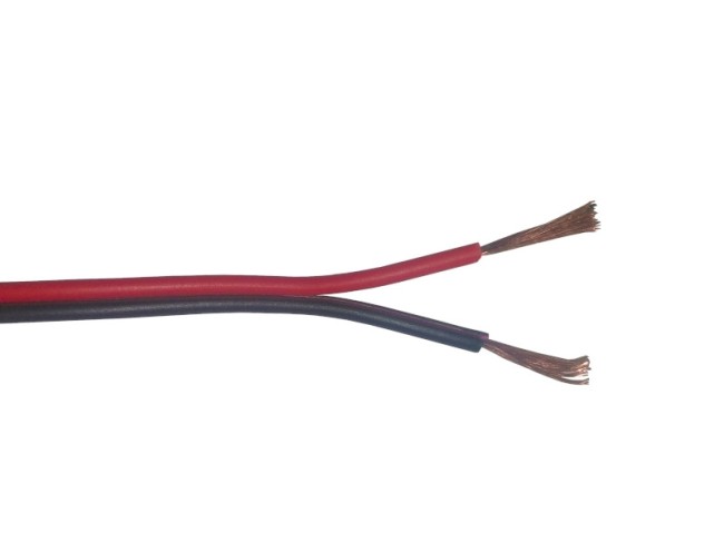 Кабель акустический 2*0.50мм2 (28*0.15мм) CCA, 5м, пластиковая катушка, черный/красный NETKO Optima Кабель акустический 2*0.50мм2 (28*0.15мм) CCA, 5м, пластиковая катушка, черный/красный NETKO Optima