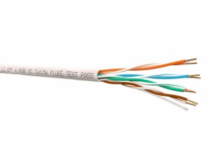 Кабель LC UTP4 cat.5е, одножильный, Cu, Проходит Fluke тест, серый 40м