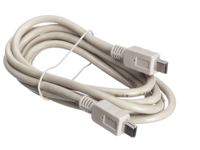 Кабель шт.mini USB B - шт.mini USB B 2.0 (1,5м), серый, блистер. Netko 10шт