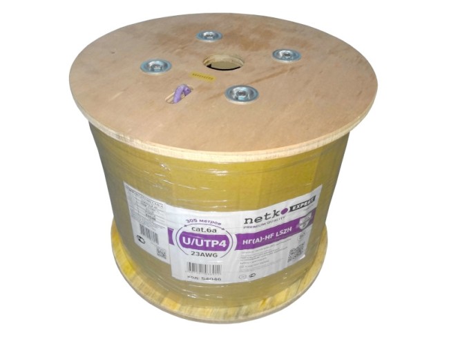 Кабель U/UTP4 cat.6a, 4 пары 23 AWG BC, с крестовиной, нг(А)-HF LSZH - малодымный, не содержащий галогенов; фиолетовый; одножильный, FLUKE TEST, NETKO Expert СКС 30м Кабель U/UTP4 cat.6a, 4 пары 23 AWG BC, с крестовиной, нг(А)-HF LSZH - малодымный, не содержащий галогенов; фиолетовый; одножильный, FLUKE TEST, NETKO Expert СКС 30м