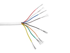 Кабель сигнальный, неэкранированный 8*0.22мм2 (7*0.2мм) 10м, алюминий, пластиковая катушка, белый NETKO Optima