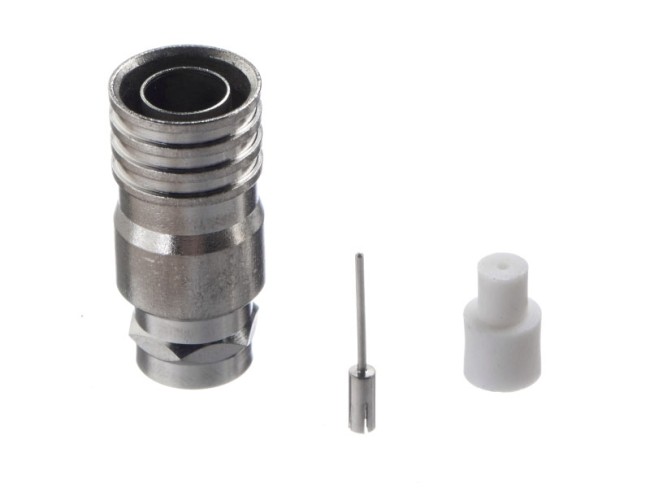 Штекер F (гайка) на RG-11 (медь), с разборным пином, обжимной/50 шт, NETKO Optima 20 шт