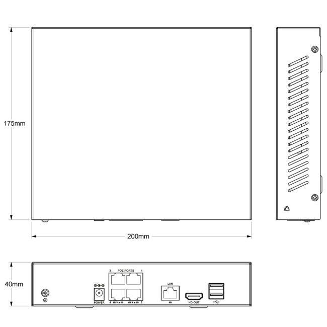 AR-N910PF - сетевой IP видеорегистратор (NVR), 4 порта PoE (до 8 Мп) AR-N910PF - сетевой IP видеорегистратор (NVR), 4 порта PoE (до 8 Мп)
