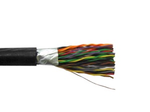 Кабель LC FTP25 cat.3, , 0,40мм, наружный, черный 2м