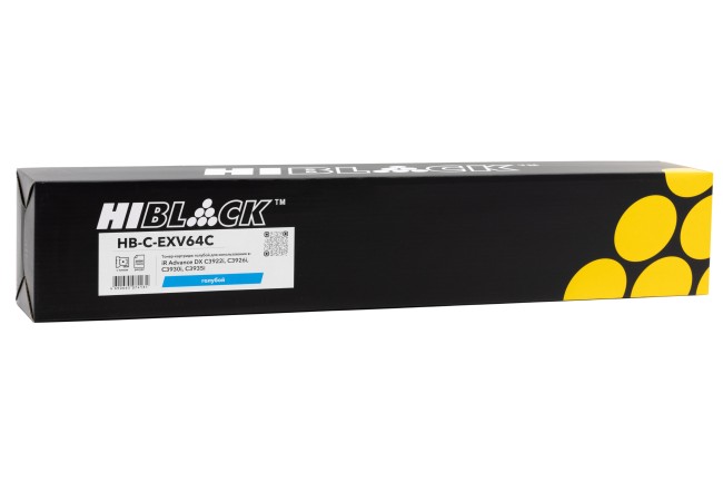 Тонер-картридж Hi-Black (HB-C-EXV64C) для Canon iR Advance DX C3922i/C3926i/C3930i/C3935i, C, 25,5K Тонер-картридж Hi-Black (HB-C-EXV64C) для Canon iR Advance DX C3922i/C3926i/C3930i/C3935i, C, 25,5K