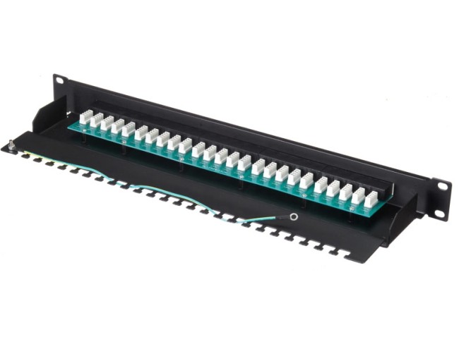 Патч-панель телефонная UTP, 19, 25 портов RJ45, cat.3, 1U, Krone Type, L Патч-панель телефонная UTP, 19, 25 портов RJ45, cat.3, 1U, Krone Type, L