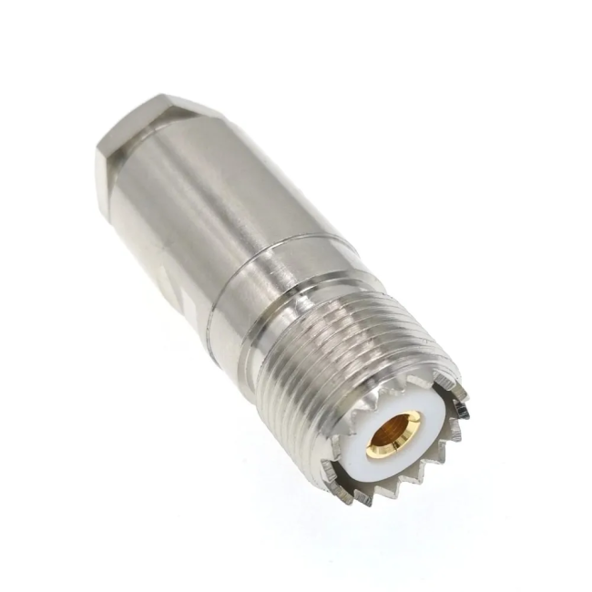 ВЧ-разъём UHF(female) SO239 прижимной под кабель RG-58 комплект 20 шт