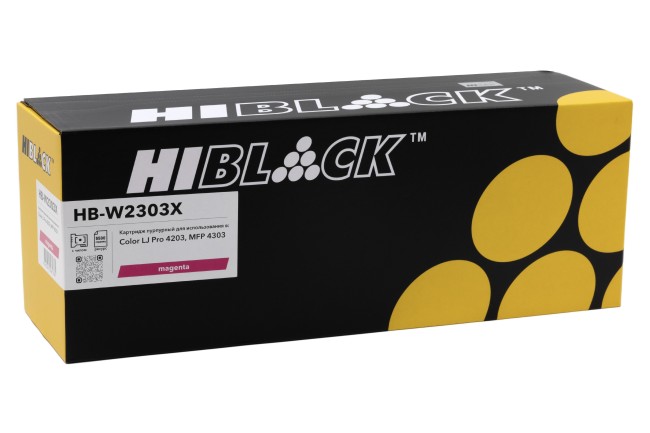 Картридж Hi-Black (HB-W2303X) для HP Color LaserJet Pro 4203/MFP 4303, M, 5,5K Картридж Hi-Black (HB-W2303X) для HP Color LaserJet Pro 4203/MFP 4303, M, 5,5K