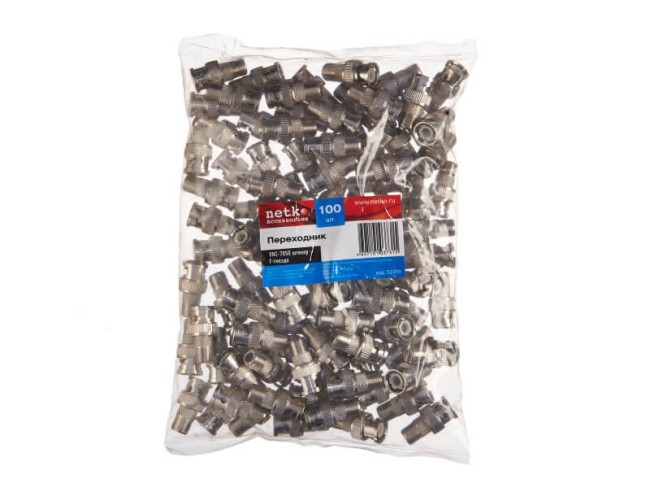 Переходник BNC-7050 штекер на F-гнездо (B-153) NETKO Optima 10 шт