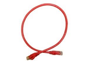 Патч-корд UTP4 cat.6a, литой коннектор, красный, Netko CKC